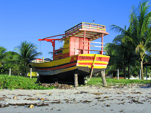 The island's fishing fleet provides fresh seafood for the residents all year