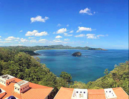 Flamingo Towers is high above the Costa Rican waters, but there’s no shortage of view