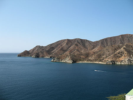 Taganga’s pristine bay is good for swimming, boating, diving, and snorkeling