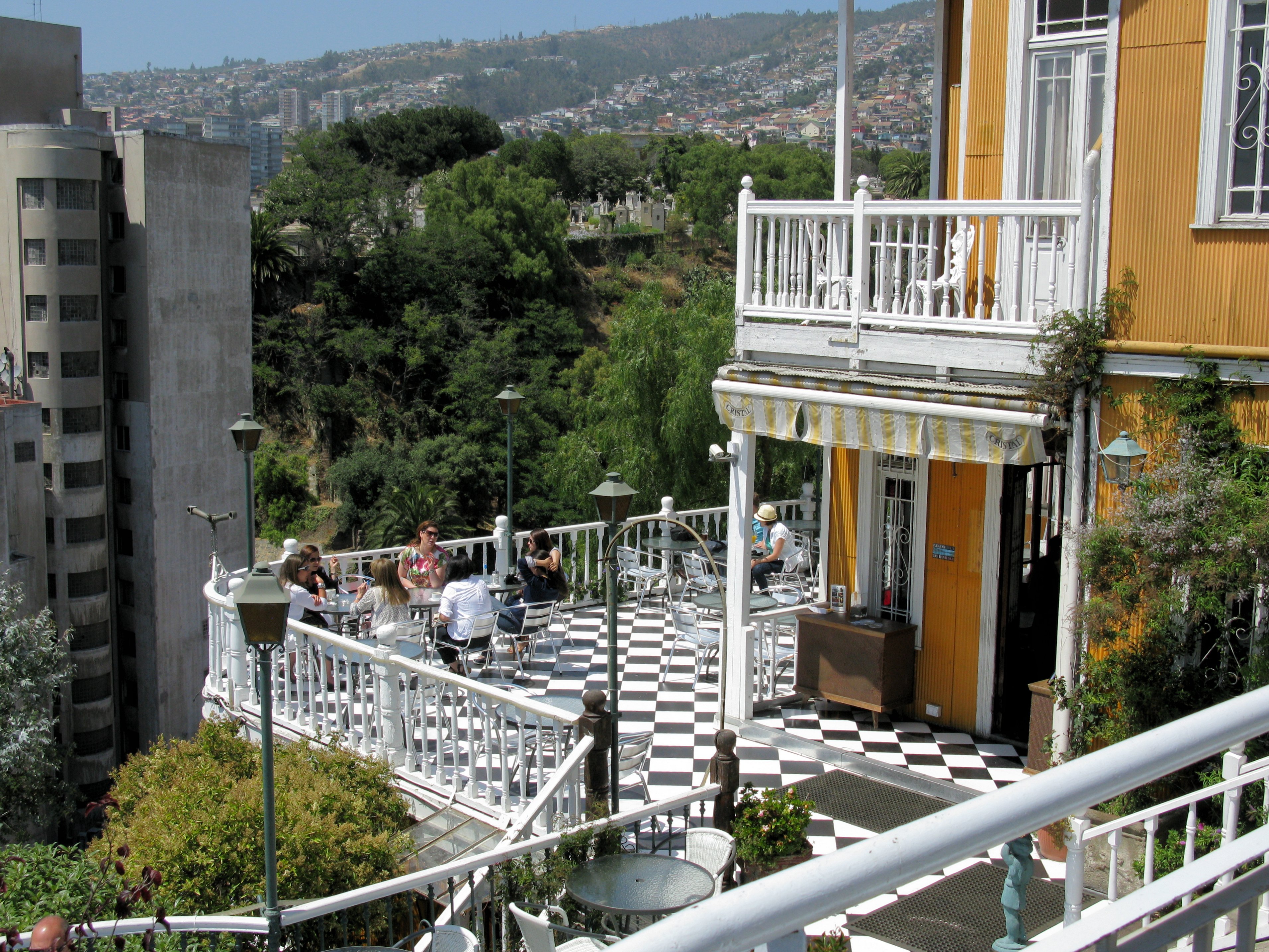 Another hidden-away cafe with a view