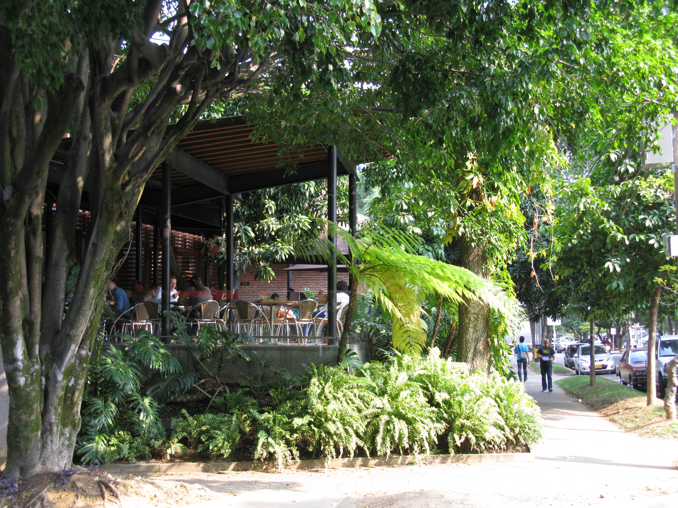 Laureles cafes are visited by people throughout Medellin