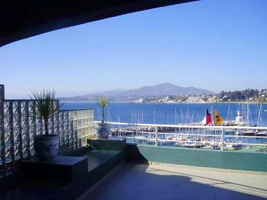 My favorite view of the trip—the marina at Concón and the ocean beyond