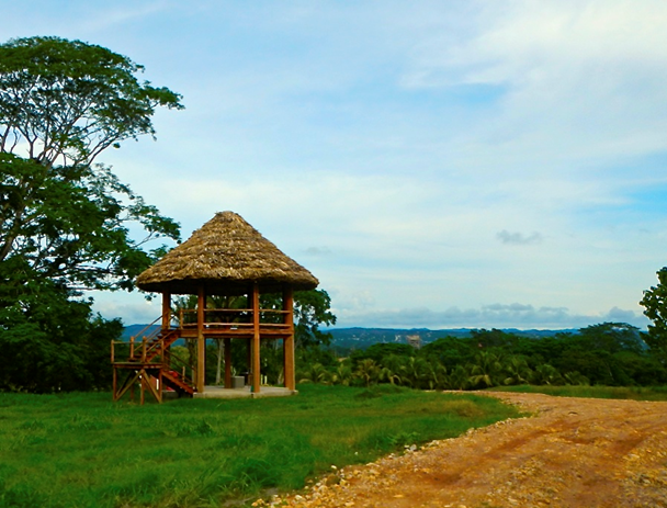 The lookout in the community park at Maya Springs offers views for miles around