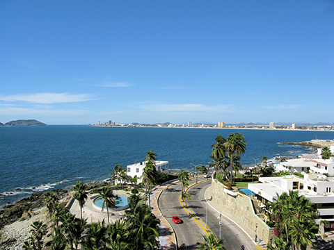 Enjoy amazing views from the living room, master bedroom, and terraces of the Vue Centro Histórico building