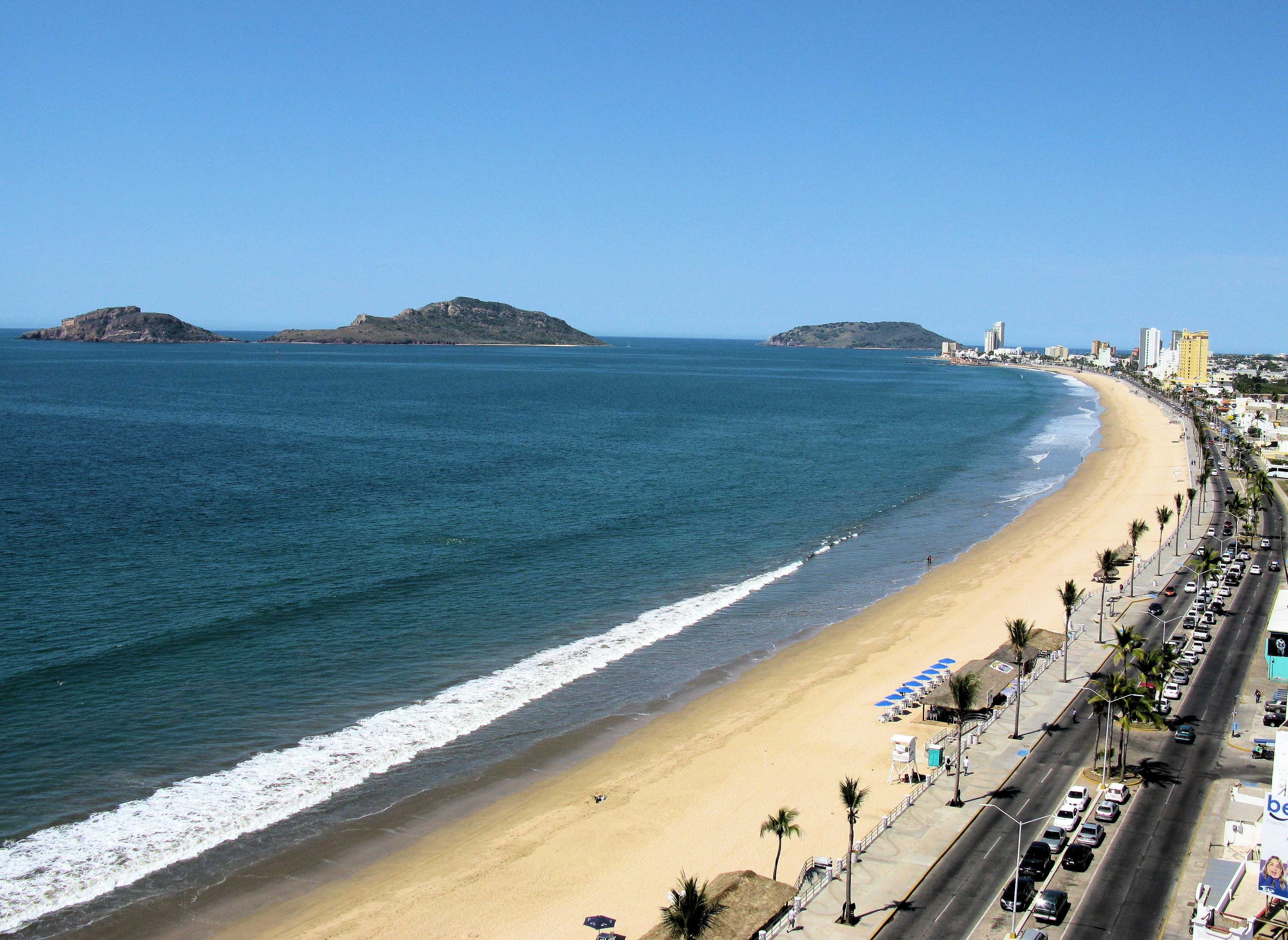 The Malecón district offers miles of walkable beaches