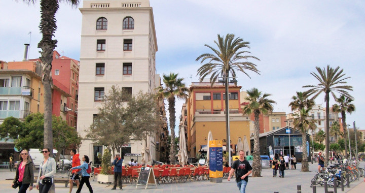 The Ramblas de Pouble Nou, leading down to the seafront, are lined by apartments sought after by tourists