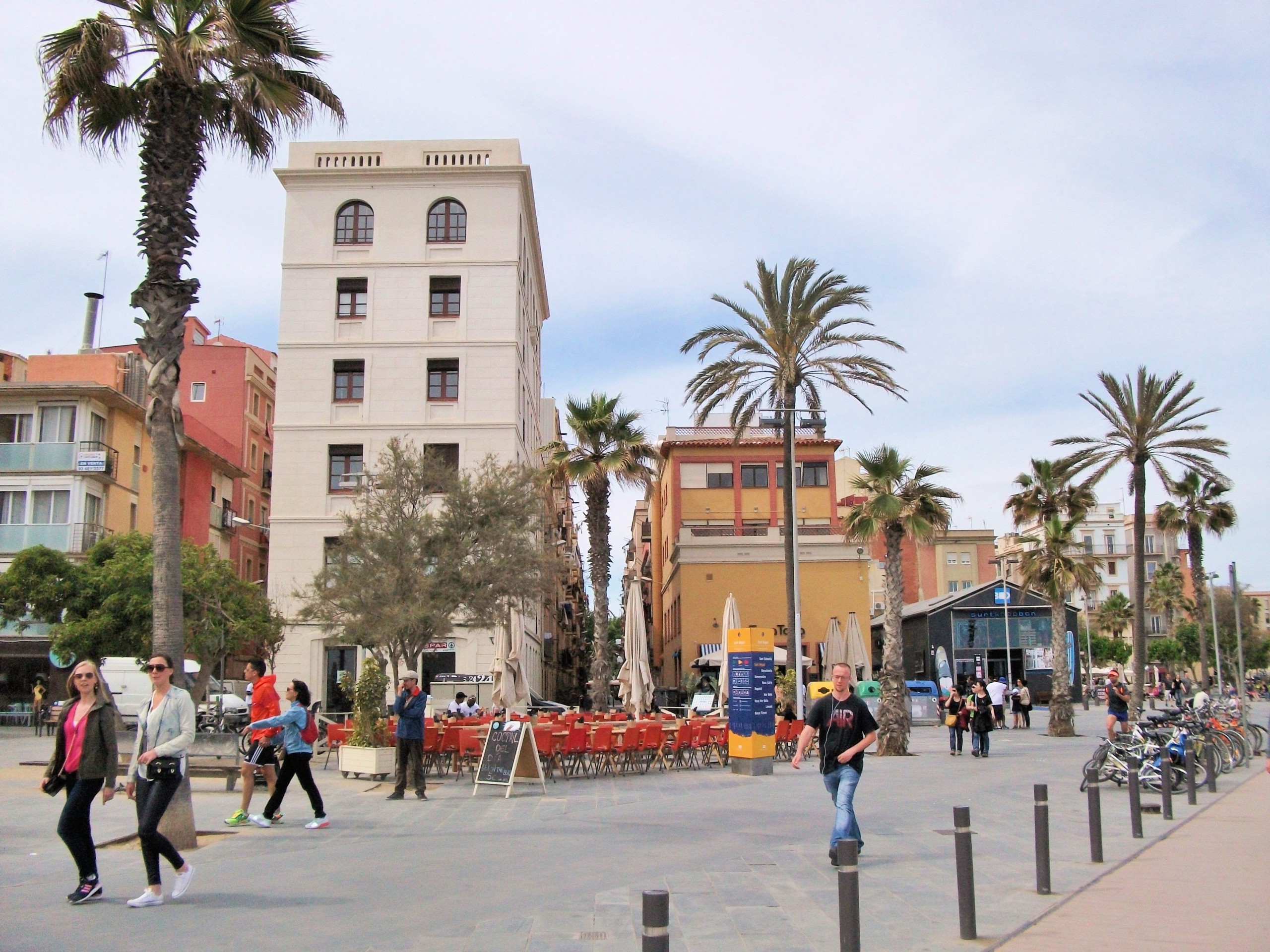 The Ramblas de Pouble Nou, leading down to the seafront, are lined by apartments sought after by tourists