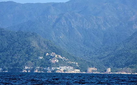 A view of Mismaloya taken from the water