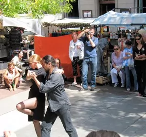 Tango dancers on the street remind you you’re in Buenos Aires