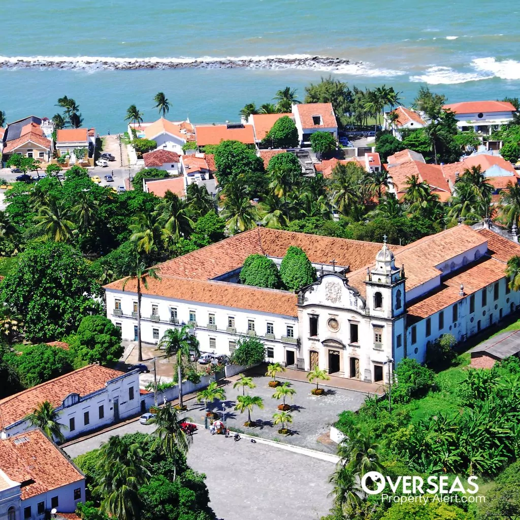 Colonial Style Buildings in the Coastal City of Olinda Brazil