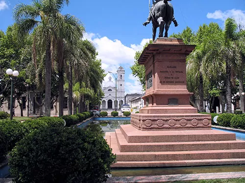 The Minas town square is attractive and well-maintained