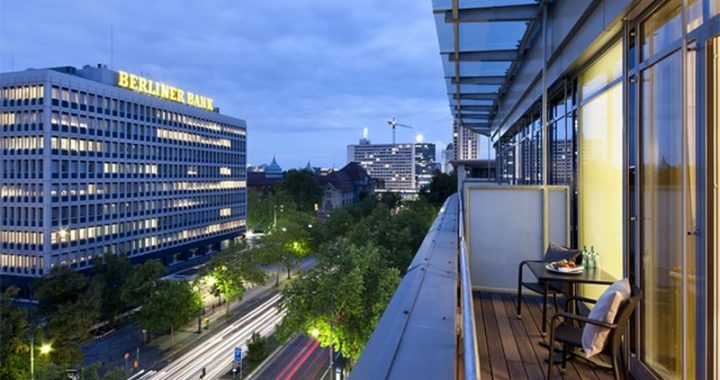view of berlin from an apartment balcony