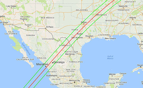 2024 Eclipse Map