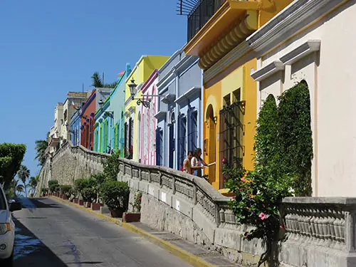 Centro Colored Houses, Mazatlan, Mexico