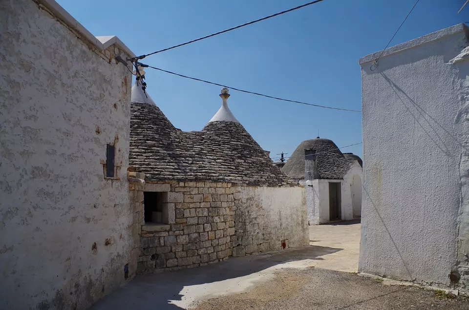 Puglia Italy. A old town in puglia italy made from stone 