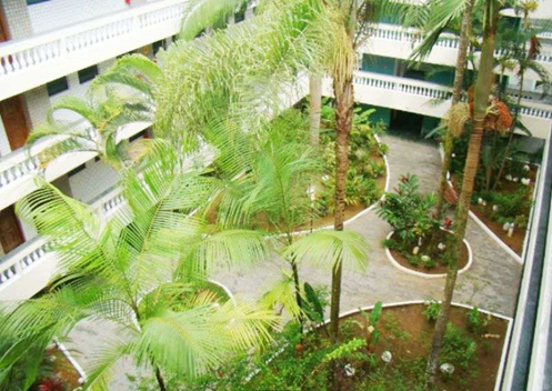 A tropical courtyard in Brazil