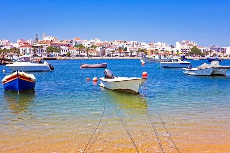 View on Lagos in Portugal