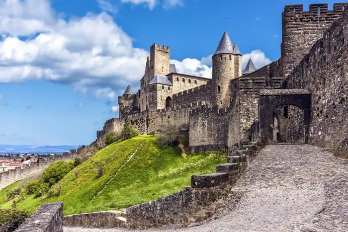 A castle in Carcassonne, France