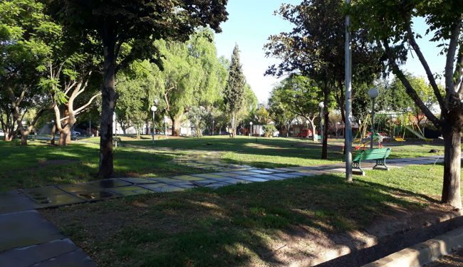 A park in Dorrego, Argentina