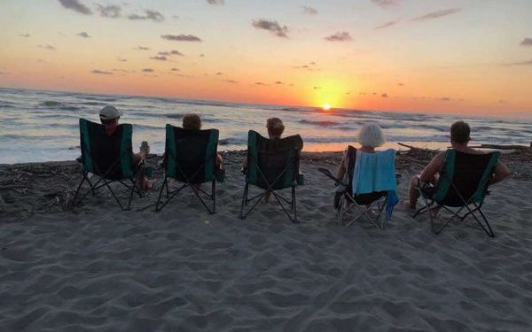A sunset in ojocahl, costa rica
