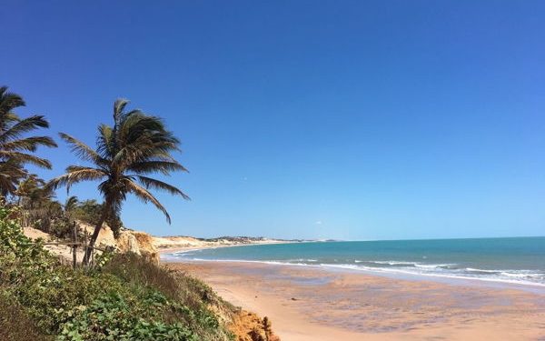 a quiet beach in Fortaleza, Brazil