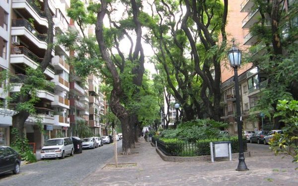 A sidewalk in Palermo, Argentina