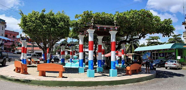 Colorful square in San Ignacio