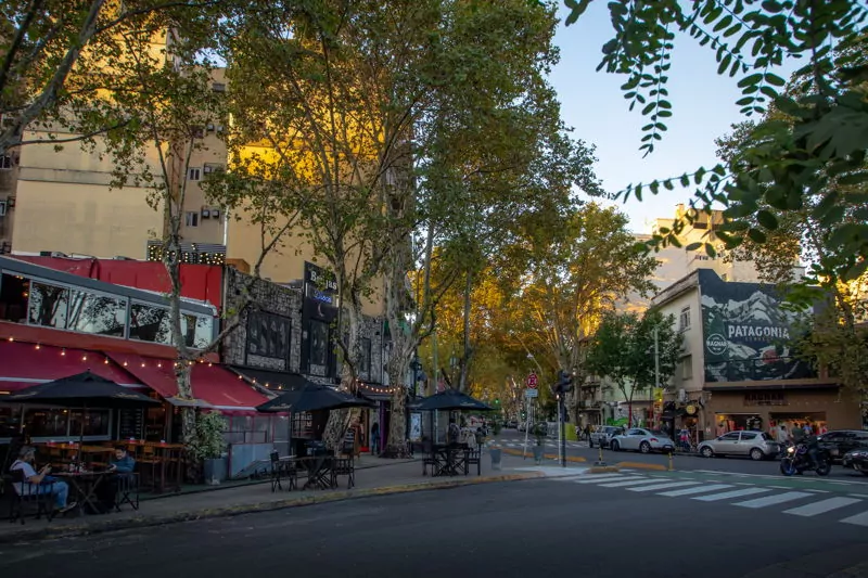 A street scene in Palermo, Buenos Aires