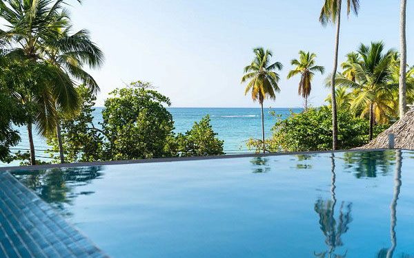 View from swimming pool in the Dominican Republic