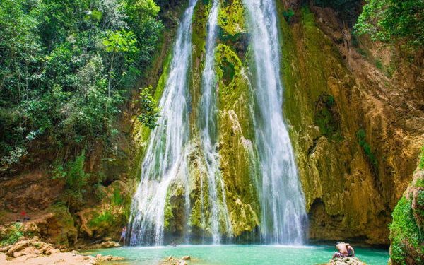 A waterfall in Dominican Republic, Caribbean