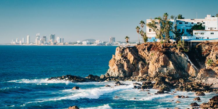 The Mazatlan coast Mexico