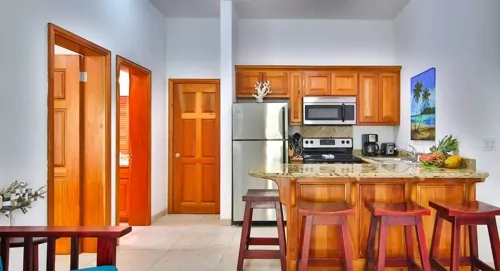 view of a kitchen at the grand baymen