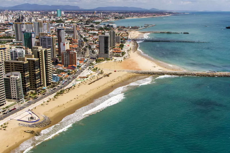 aerial view of fortaleza