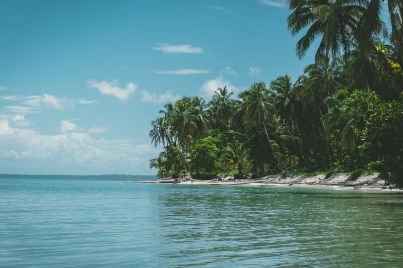 tropical beach in panama