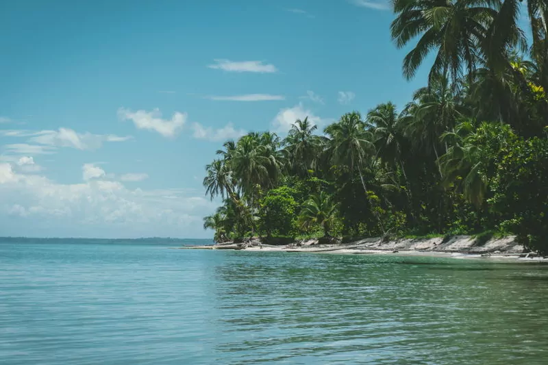 tropical beach in panama