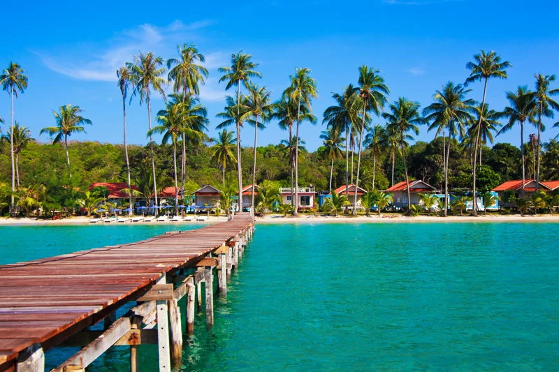 Houses by the sea in Mexico