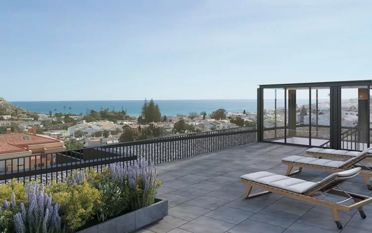 Terrace view in Independent living apartment in Portugal