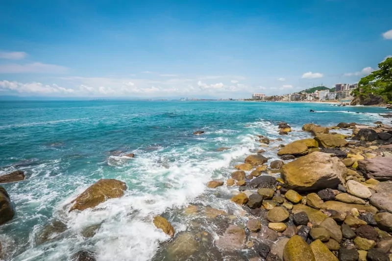 Amapas Beach, Conchas Chinas Area, Puerto Vallarta, Mexico.