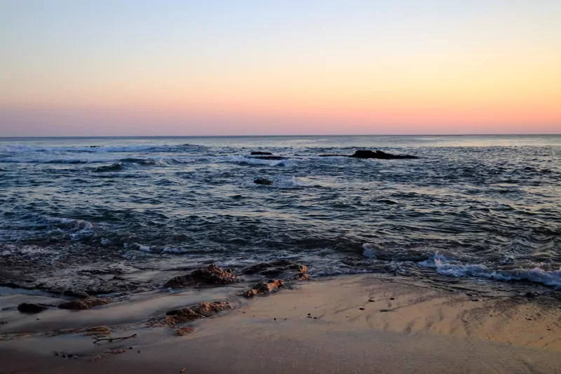 Beautiful Sunrise at stunning beach in Nicaragua.