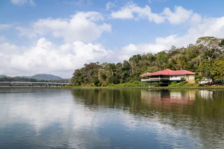 A house in Lake Gatun in Panama