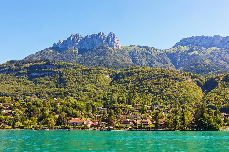 Lake Annecy and Mountain Range, Annecy, France