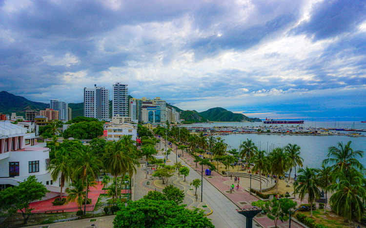 Great view of Santa Marta, Colombia