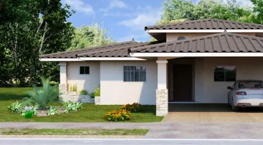 A render of a house in Altos del Coquito