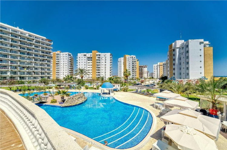 A resort in Northern Cyprus with a pool