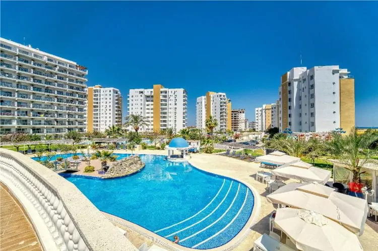 A resort in Northern Cyprus with a pool