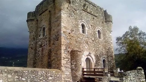 Castle by the coast next to the town of Platsa, in southern Greece