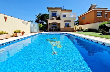 A pool in a house in Chiclana, Spain
