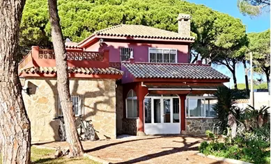 A red home in Conil, Spain