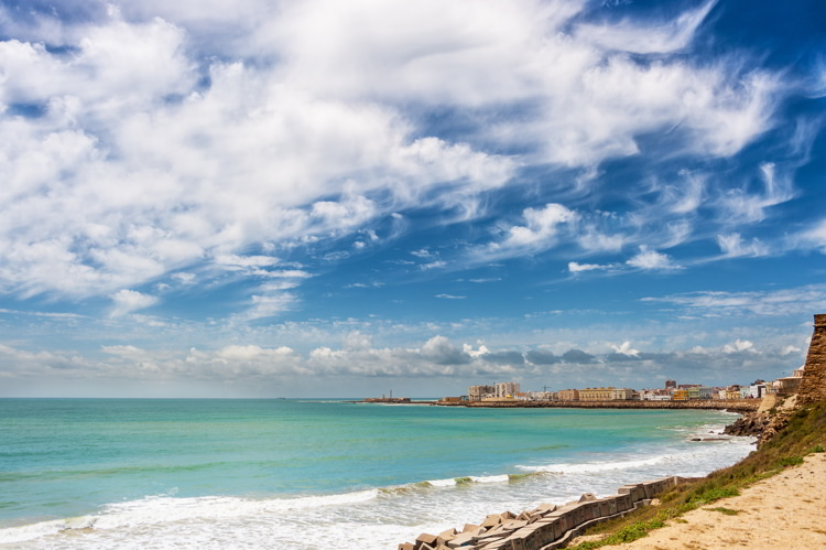 A turquoise beach in Costa de la Luz, Spain