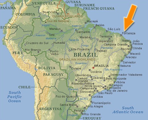 A map of Brazil